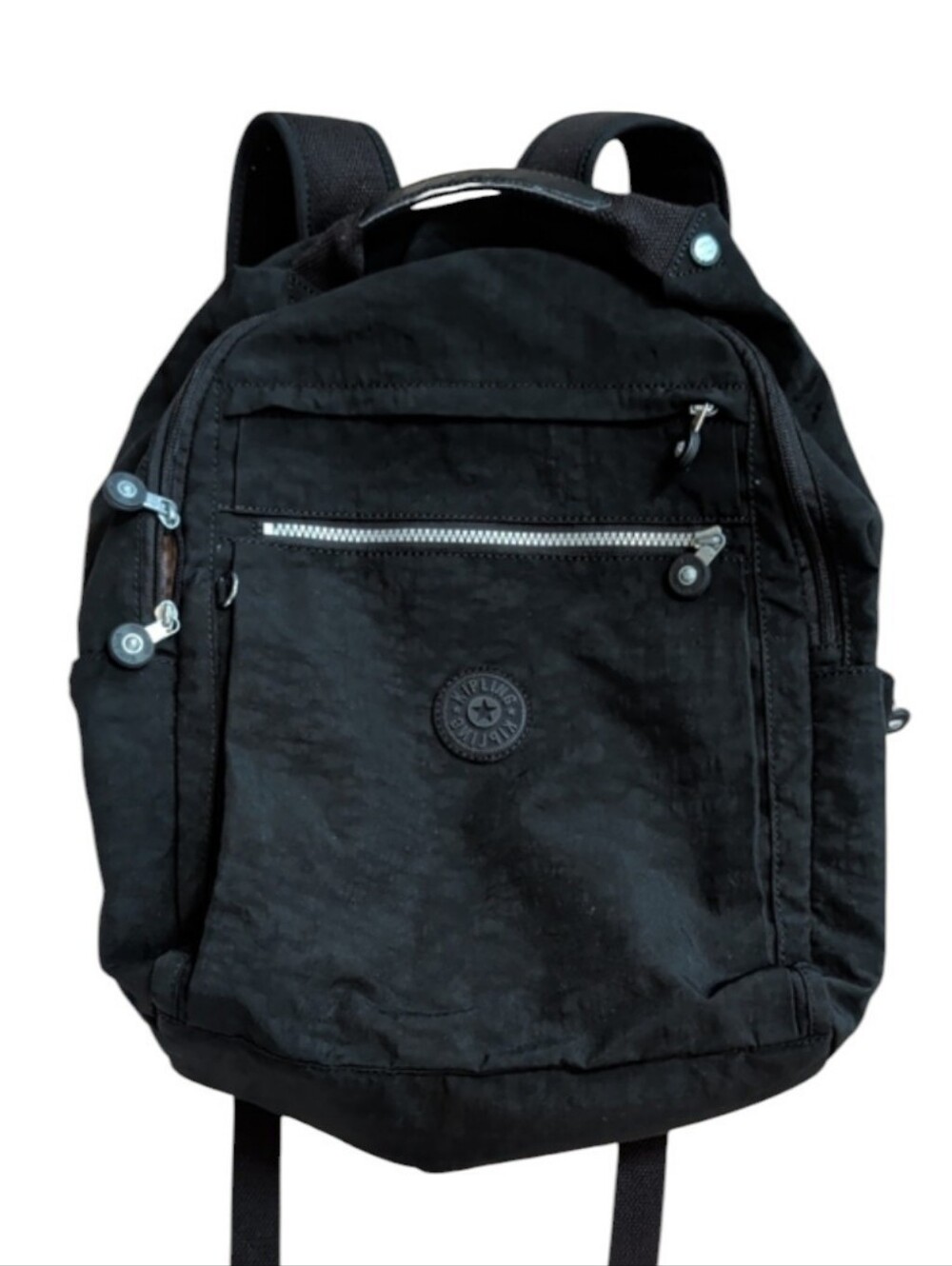 Kipling, Large Black Padded Backpack.